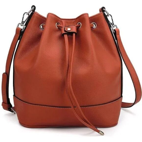 New Bucket Bags and Purses For Women Orange - Picture 1 of 7